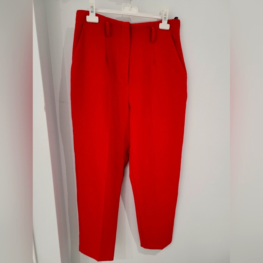 Red Top shop pants size 8